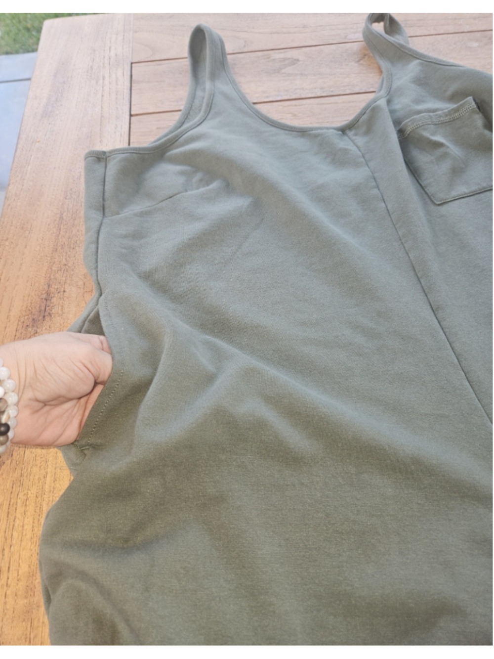 Savage x Fenty Xssential Relaxed Wide Leg Jumpsuit Romper Olive Green Size 2XL - Picture 6 of 7